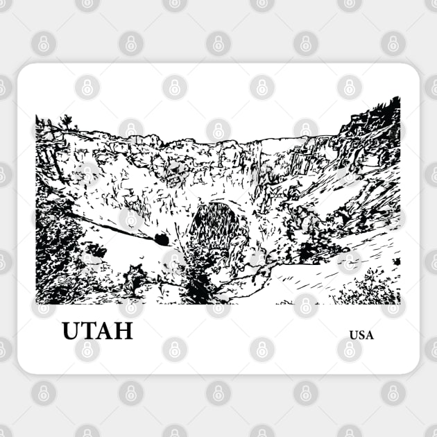 Utah USA Sticker by Lakeric